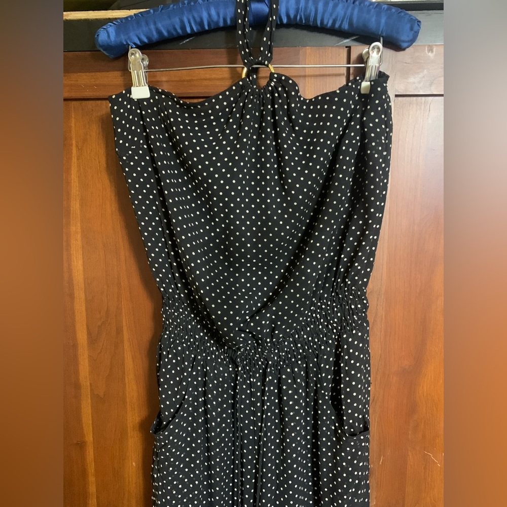 Tory Burch Silk Polka Dot Jumpsuit Sz S